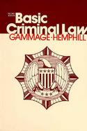 Basic Criminal Law cover