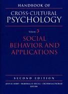 Handbook of Cross-Cultural Psychology: Volume 3, Social Behavior and Applications cover