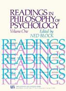 Readings in Philosophy of Psychology (volume1) cover