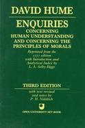 Enquiries Concerning Human Understanding and Concerning the Principles of Morals cover