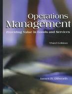 Operations Management Providing Value in Goods and Services cover