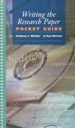 Writing the Research Paper: Pocket Guide cover