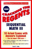 Cracking the Regents Sequential Math III Exam 2000 cover