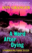 A Word After Dying cover