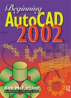 Beginning AutoCAD 2002 cover