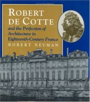 Robert De Cotte and the Perfection of Architecture in Eighteenth-Century France cover