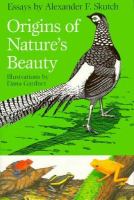 Origins of Nature's Beauty cover