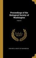 Proceedings of the Biological Society of Washington; Volume I cover