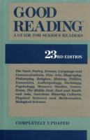 Good Reading: A Guide for Serious Readers cover