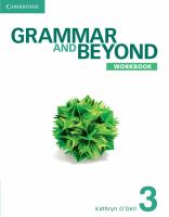 Grammar and Beyond Level 3 Workbook cover