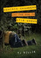 Dominic Chambers and the Ode to Otis Brown cover