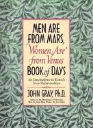 Men Are from Mars Women Are from Venus Book of Days 365 Inspirations to Enrich Your Relationships cover