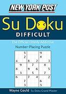 New York Post Difficult Sudoku: The Official Utterly Adictive Number-placing Puzzle cover