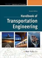 Handbook of Transportation Engineering Volume II, 2e cover