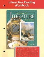Glencoe Literature, Grade 9, Interactive Reading Workbook cover