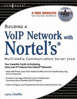 Building a VoIP Network with Nortels Multimedia Communication Server 5100 cover