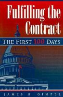 Fulfilling the Contract The First 100 Days cover