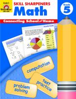 Math, Grade 5 (Skill Sharpeners) (Skill Sharpeners) cover