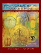 Psychological Testing and Assessment An Introduction to Tests and Measurement cover