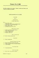 Finance Bills, Amending Only Bill 133 (volumeBILL 133 V) cover