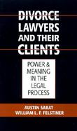 Divorce Lawyers and Their Clients Power and Meaning in the Legal Process cover