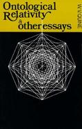Ontological Relativity and Other Essays cover