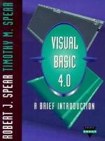 Visual Basic 4.0: A Brief Introduction cover