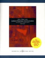 Lesikar's Business Communication cover