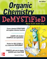 Organic Chemistry Demystified 2/E cover