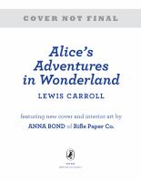 Alice's Adventures in Wonderland : 150th Anniversary Edition cover