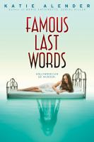 Famous Last Words cover
