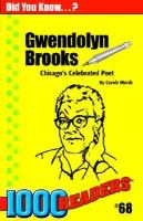 Gwendolyn Brooks Chicago's Celebrated Poet cover