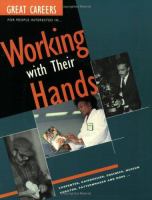 Great Careers for People Interested in Working with Their Hands cover