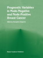 Prognostic Variables in Node-Negative and Node-Positive Breast Cancer cover