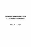 Diary of a Pedestrian in Cashmere and Thibet cover