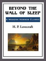 Beyond the Wall of Sleep cover