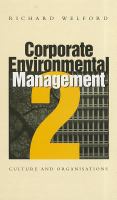 Corporate Environmental Management 2 Culture & Organisation cover
