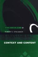 Context and Content Essays on Intentionality in Speech and Thought cover