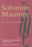 Solomon Maimon An Autobiography cover