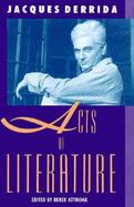 Acts of Literature cover