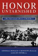 Honor Untarnished: A West Point Graduate's Memoir of World War II cover