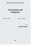 CH222: The Chemistry 222 Companion Coursepack cover