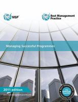 Managing Successful Programmes cover