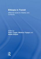 Ethiopia in Transit : Millennial Quest for Stability and Continuity cover