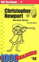 Christopher Newport Marvelous Mariner cover