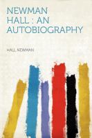 Newman Hall : An Autobiography cover