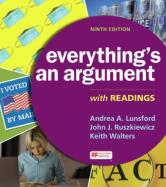 Everything's an Argument with Readings 9e & Achieve for Everything's An Argument with Readings 9e (1-Term Access; Multi-Course) cover