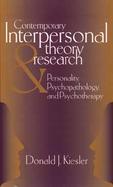 Contemporary Interpersonal Theory and Research Personality, Psychopathology, and Psychotherapy cover