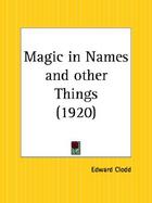 Magic in Names and Other Things, 1920 cover