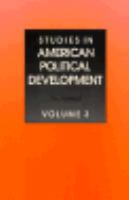 Studies in American Political Development An Annual (volume3) cover